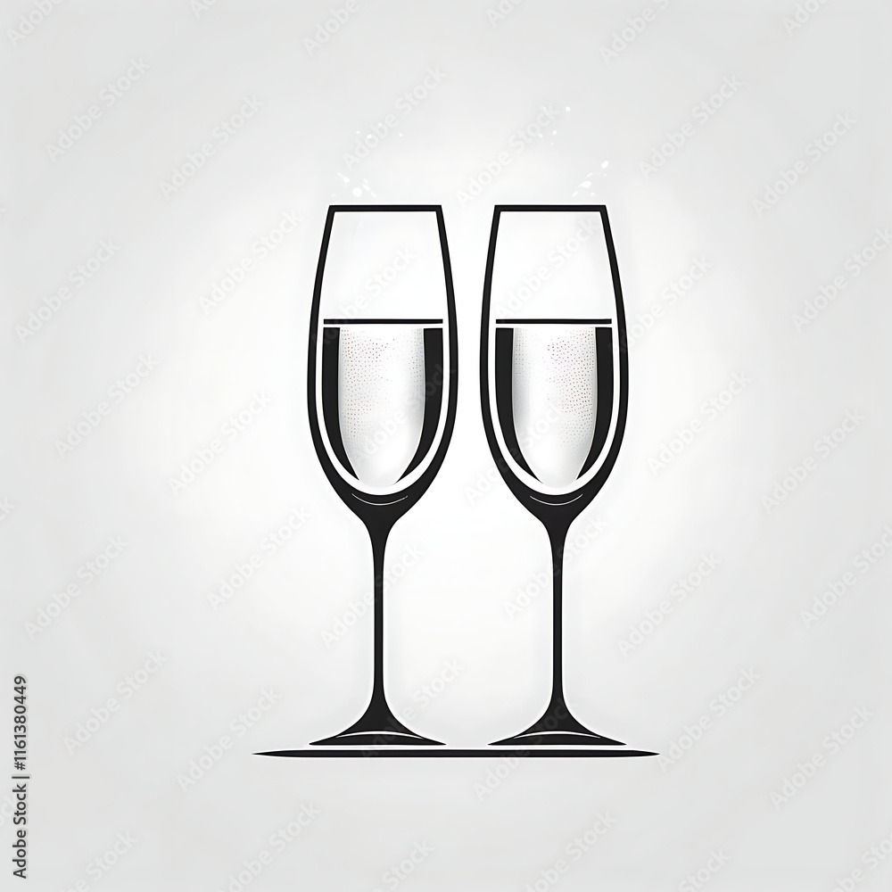 Obraz premium glass of champagne