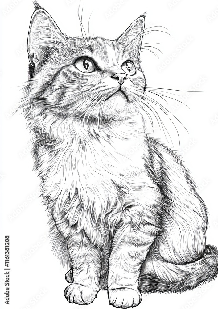 Obraz premium Cat Coloring Pages