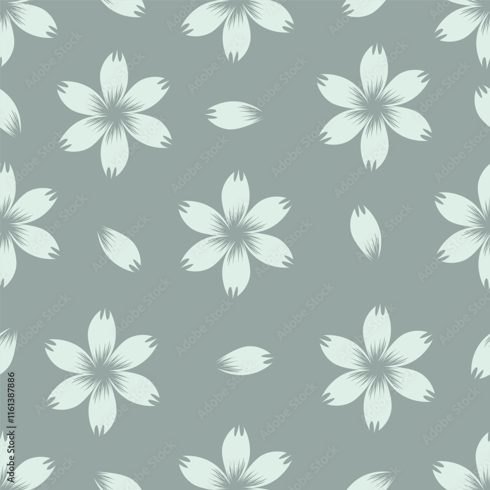 Beautiful pattern with flowers and leaf. Floral vector illustration. Beautiful pattern with flowers and leaf. Floral vector illustration.