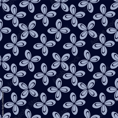 Beautiful pattern with flowers and leaf. Floral vector illustration.