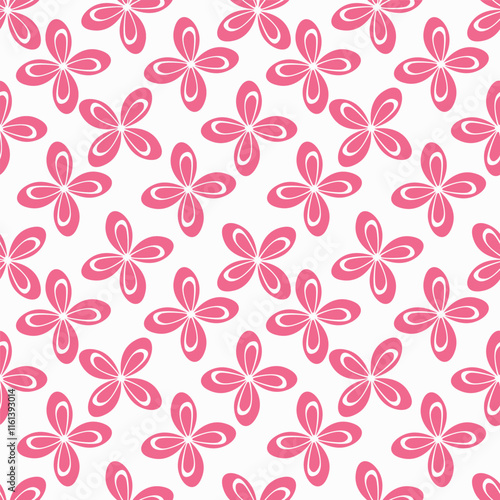Beautiful pattern with flowers and leaf. Floral vector illustration.