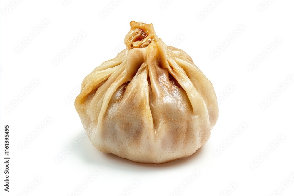 Fototapeta premium Steamed Xiao Long Bao: Fresh Chinese Dumplings on a Clean White Background