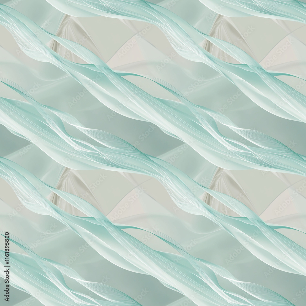 Fototapeta premium Seamless elegant pattern design with soft waves and gentle colors for backgrounds