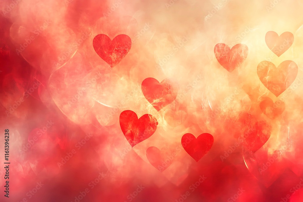 An abstract Valentine's Day background filled with swirling hearts in vibrant reds and pinks, evoking love and romance in a dreamy design. An abstract Valentine's Day background filled with swirling hearts in vibrant reds and pinks, evoking love and romance in a dreamy design.