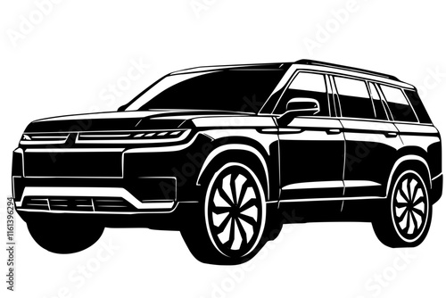 Modern SUV car 