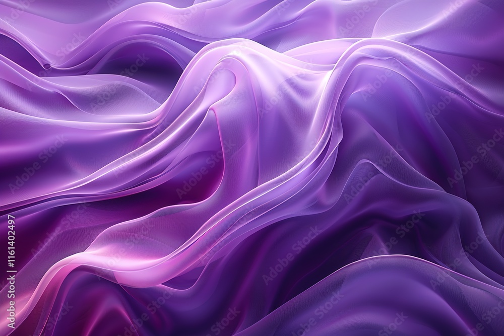 Obraz premium Purple Silk Waves Background