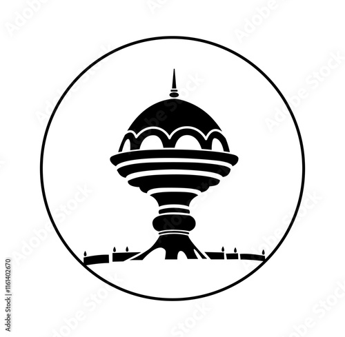 The Incense Burner Riyam Park Monument in Muscat, Oman icon