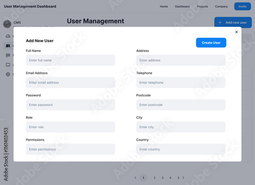 User Management, File Management, User Profile Software Dashboard Administration CMS App & Ui Kit