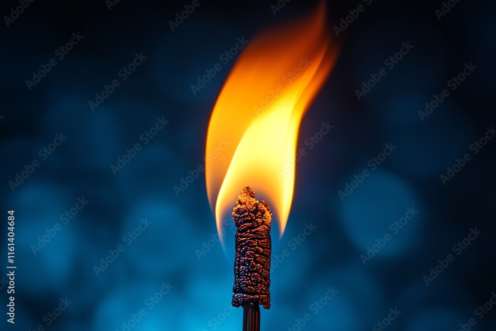 Bengal fire ignites on a color-blurred backdrop. Firework display lighting up the night. Festive New Year atmosphere Bengal fire ignites on a color-blurred backdrop. Firework display lighting up the night. Festive New Year atmosphere