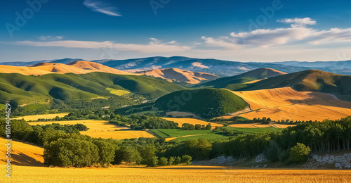 stunning Golan Heights Israel sunny summer day