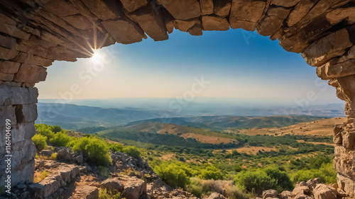 stunning Golan Heights Israel sunny summer day photo