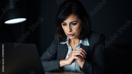 business woman thinking