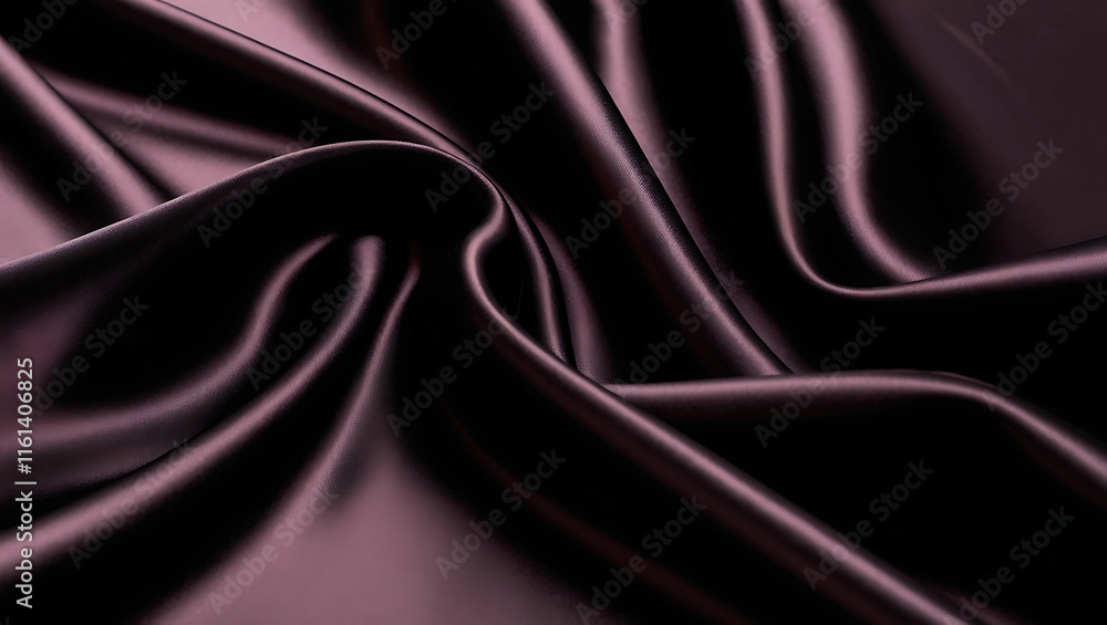 Fototapeta premium Black dark gray purple burgundy red background. Silk satin fabric. Luxury elegant beauty premium rich. Shiny glitter shimmer silky. Drapery fold crease. Christmas birthday Valentine romance festival