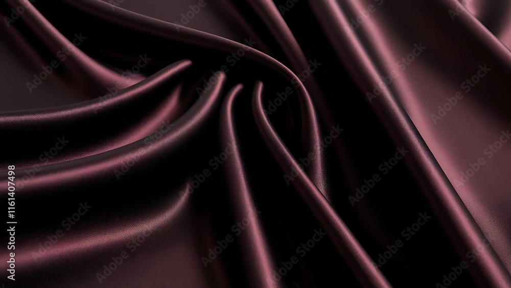 Obraz premium Black dark gray purple burgundy red background. Silk satin fabric. Luxury elegant beauty premium rich. Shiny glitter shimmer silky. Drapery fold crease. Christmas birthday Valentine romance festival