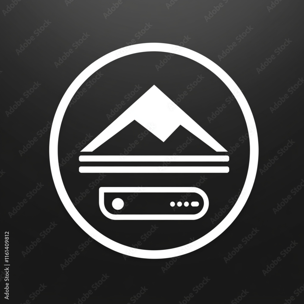 Minimalist 2D vector logo for Eco Tourism on white background Minimalist 2D vector logo for Eco Tourism on white background
