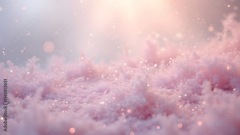 Dreamy Pink Glitter Dust, Abstract Lavender & Blush Gradient Background with Shimmering Silver and Rose Gold Accents Dreamy Pink Glitter Dust, Abstract Lavender & Blush Gradient Background with Shimmering Silver and Rose Gold Accents