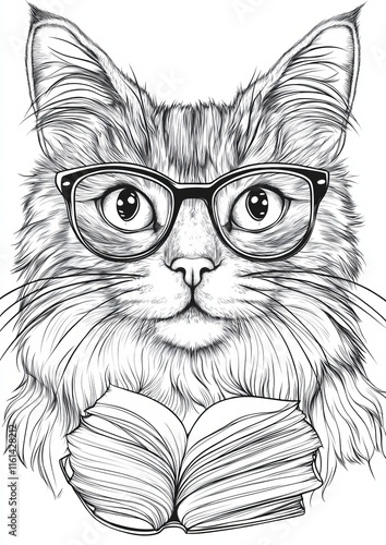 Wallpaper Mural Cute Smarty Cats Coloring Pages Torontodigital.ca