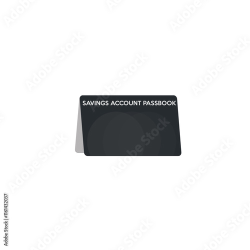 Account passbook icon flat vector design