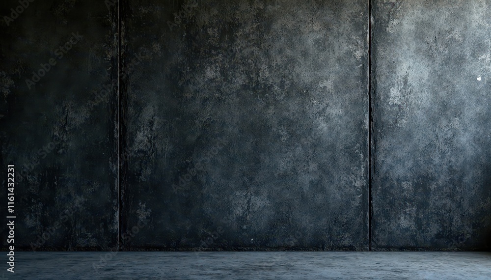 Blackish grey concrete wall, coarse texture, deep shadows, distressed edges, heavy, deep shadow Blackish grey concrete wall, coarse texture, deep shadows, distressed edges, heavy, deep shadow