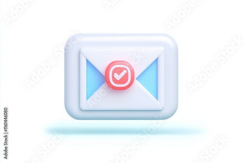 Free Download A sleek, modern email icon featuring an envelope and check mark, symbolizing communication and confirmation. - GFXLoad