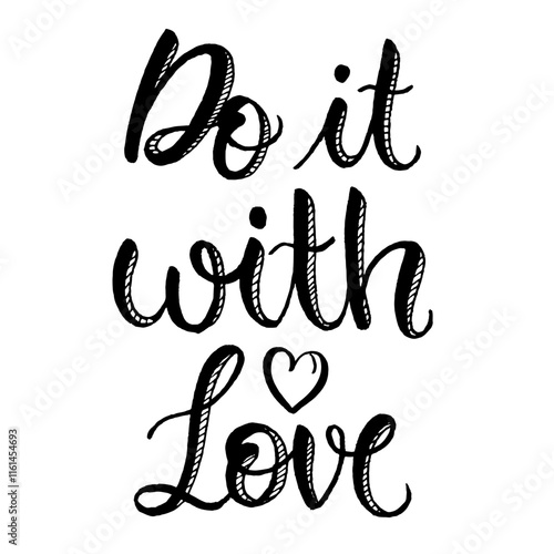 Do it with love lettering