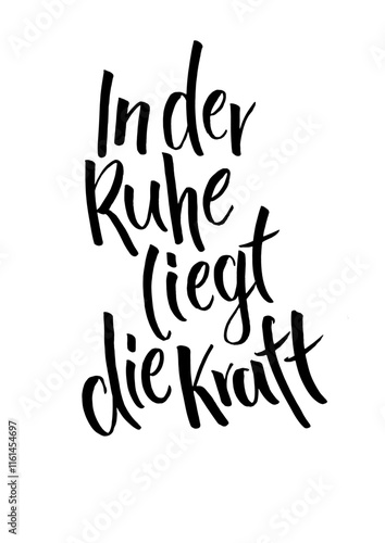 In der Ruhe liegt die Kraft