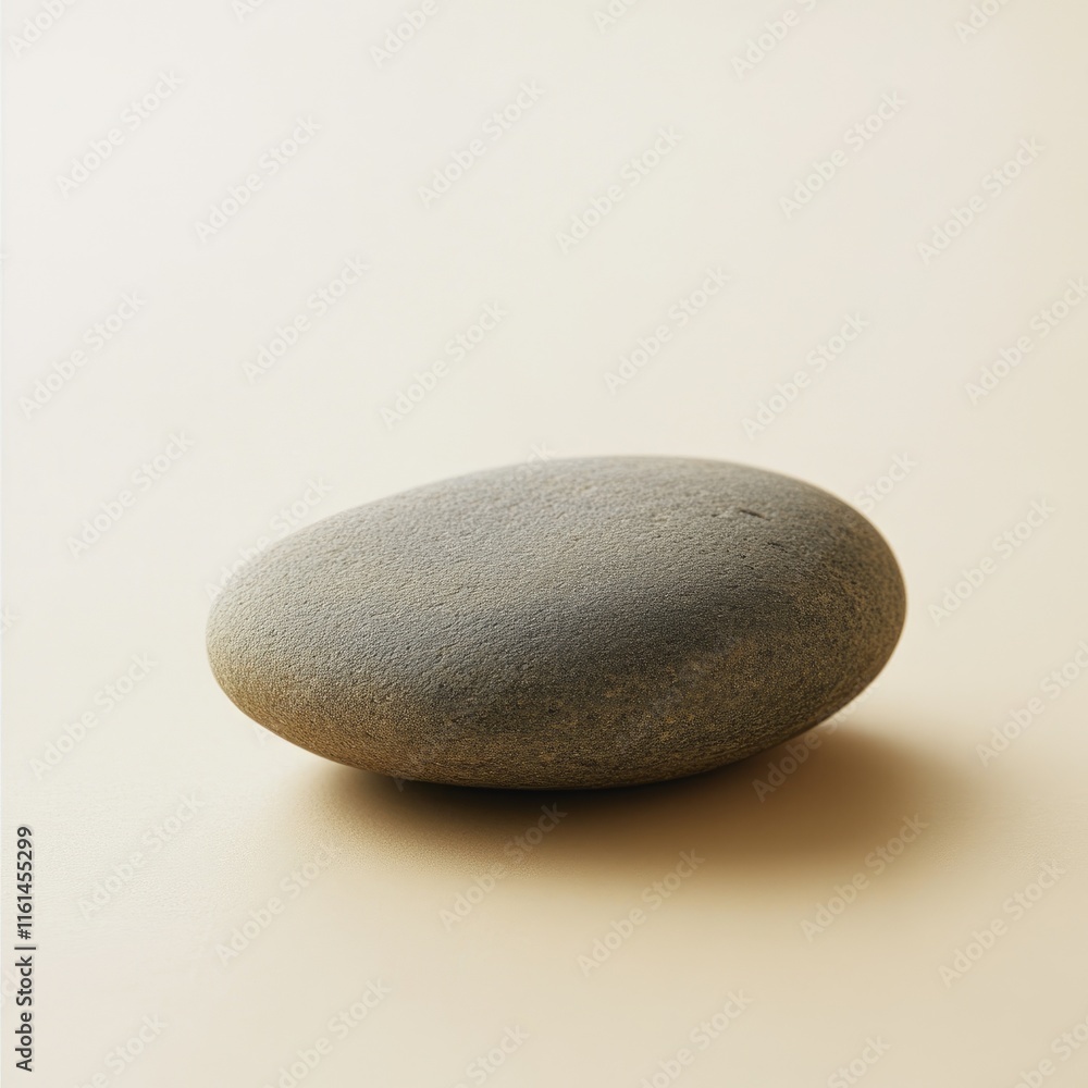 A large rock sits on a white surface A large rock sits on a white surface