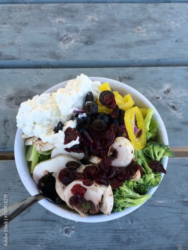 delicious healthy vegetable snack meal bowl