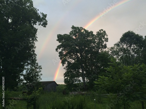 over the rural rainbow barn