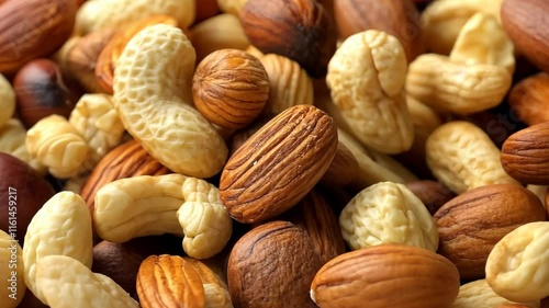 Mixed nuts display showcasing a variety of flavors and textures for healthy snacking options