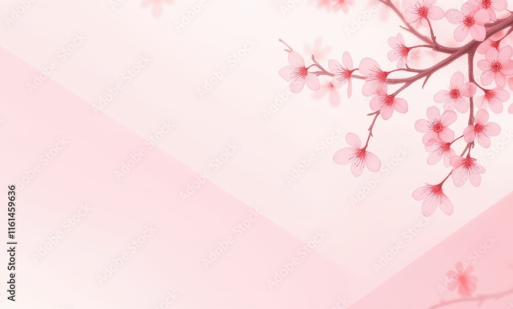 Delicate pink cherry blossoms on soft background Delicate pink cherry blossoms on soft background