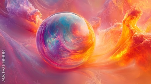 Ethereal Abstract Energy Explosion