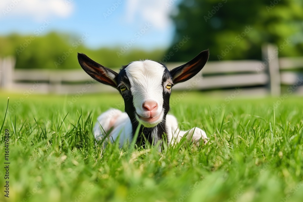 Obraz premium Goat in the meadow