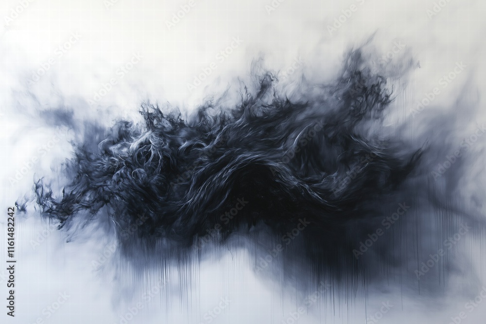 Dark swirling cloud formation with dripping textures. mystery and chaos in nature. Dark swirling cloud formation with dripping textures. mystery and chaos in nature.