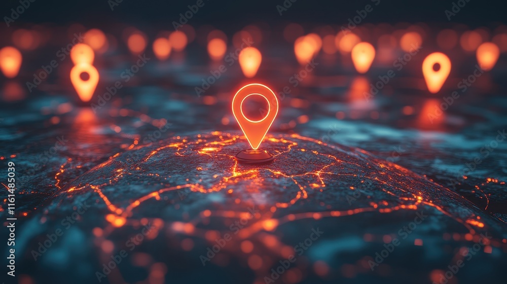 A globe surrounded by glowing location markers, symbolizing global connectivity and travel. A globe surrounded by glowing location markers, symbolizing global connectivity and travel.