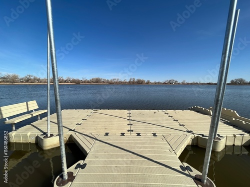 Wanaka kake boat landing place in spring, Colorado photo