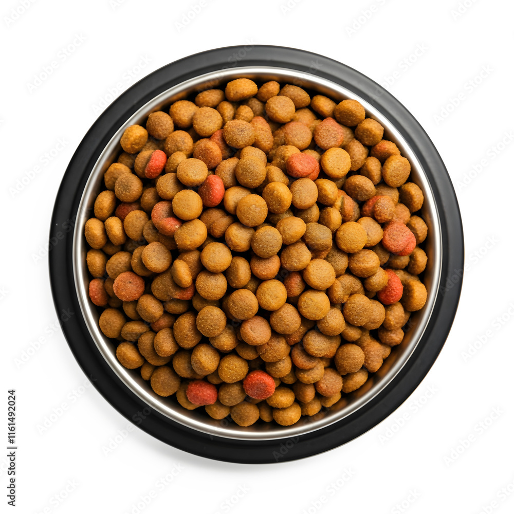 Dry Dog Food in Bowl. PNG Dry Dog Food in Bowl. PNG