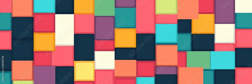 Seamless pixel art inspired pattern featuring vibrant colors and geometric shapes. Generative AI Seamless pixel art inspired pattern featuring vibrant colors and geometric shapes. Generative AI
