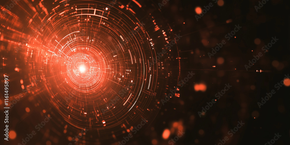 Fototapeta premium Futuristic Innovation in Machine Learning and Robotics Human-Robot Collaboration with Big Data and Advanced Technology