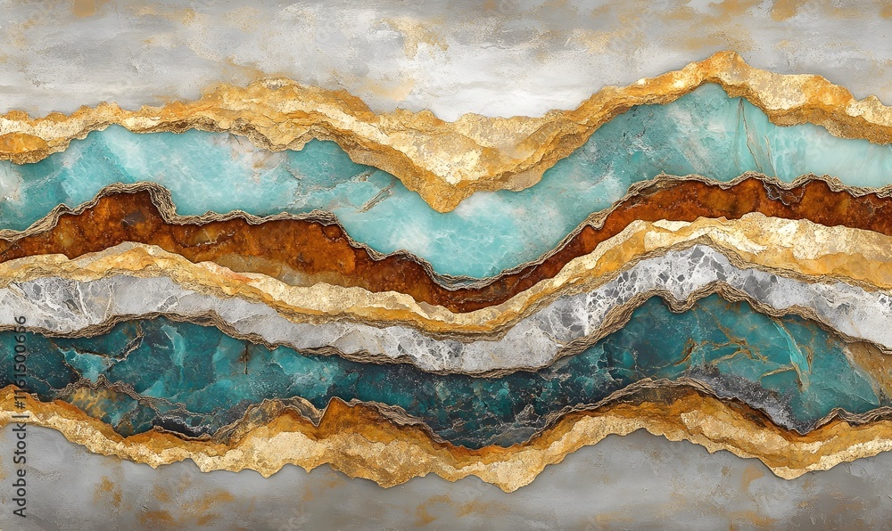Abstract gemstone texture with gold veins. Abstract gemstone texture with gold veins.