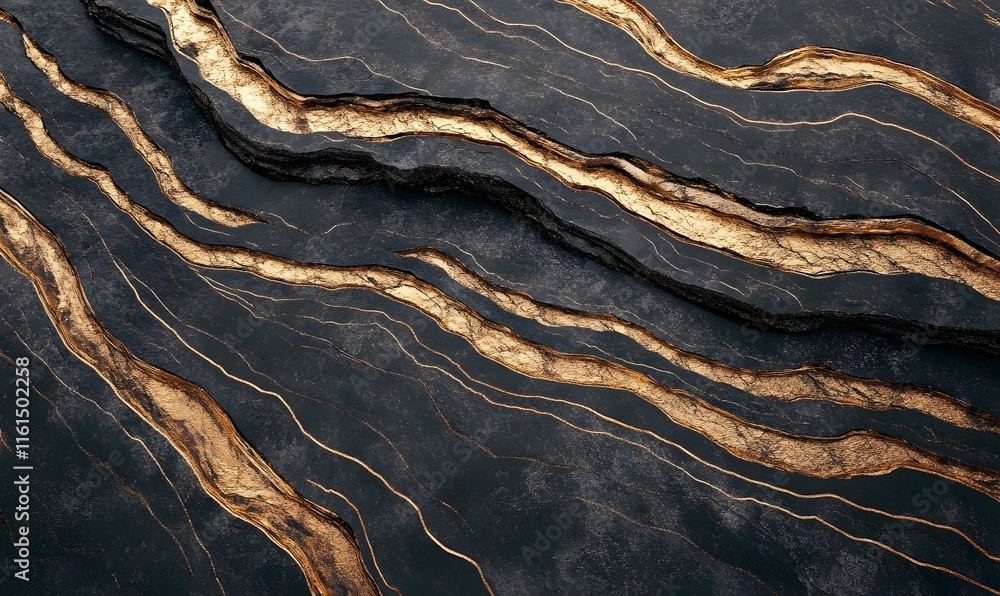 Abstract black and gold textured background. Abstract black and gold textured background.