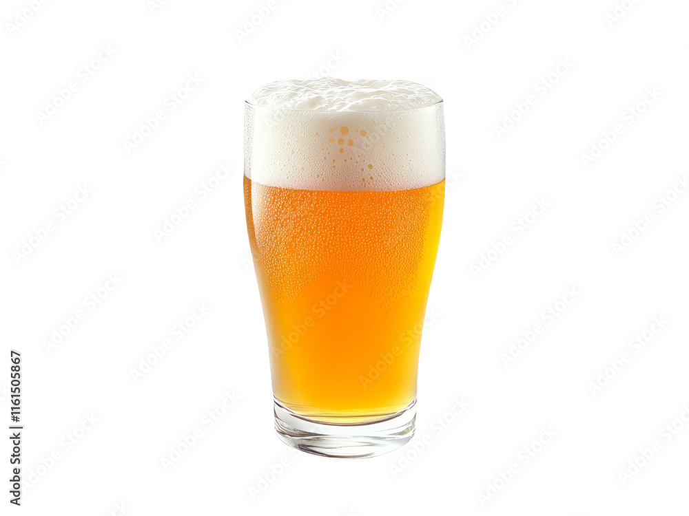 Glass of beer with foam isolated on transparent background. Glass of beer with foam isolated on transparent background.