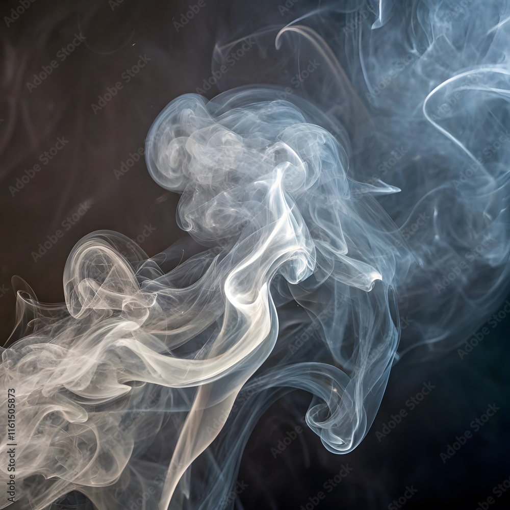 Obraz premium smoke on black background