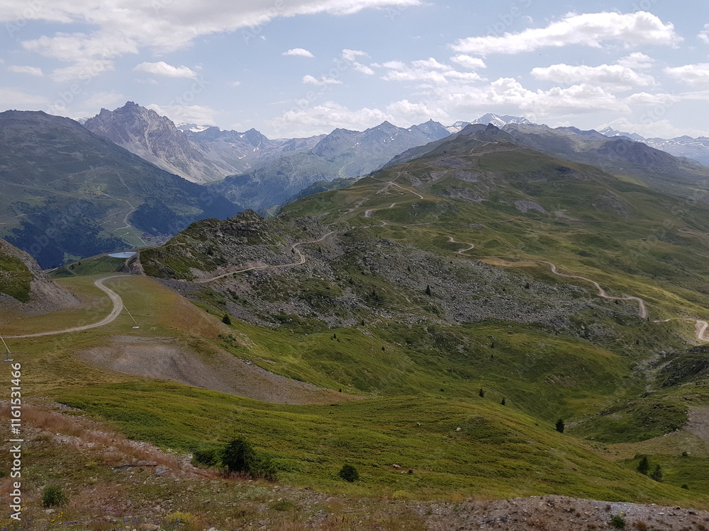 Fototapeta premium Paysage de montagne, Alpes françaises