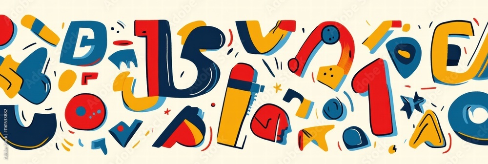Colorful and playful stylized letters in a vibrant pattern showcasing creativity and fun. Generative AI Colorful and playful stylized letters in a vibrant pattern showcasing creativity and fun. Generative AI