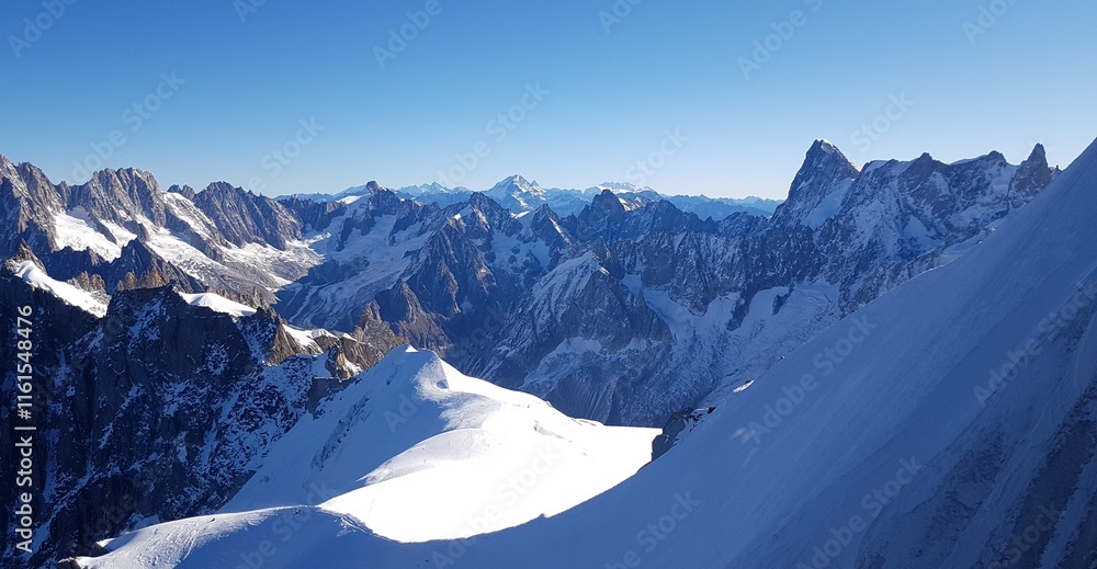 Obraz premium Aiguille du Midi, Alpes françaises