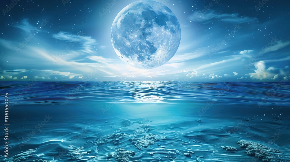 Live wallpaper Underwater Moon Fantasy art magical Live wallpaper Underwater Moon Fantasy art magical