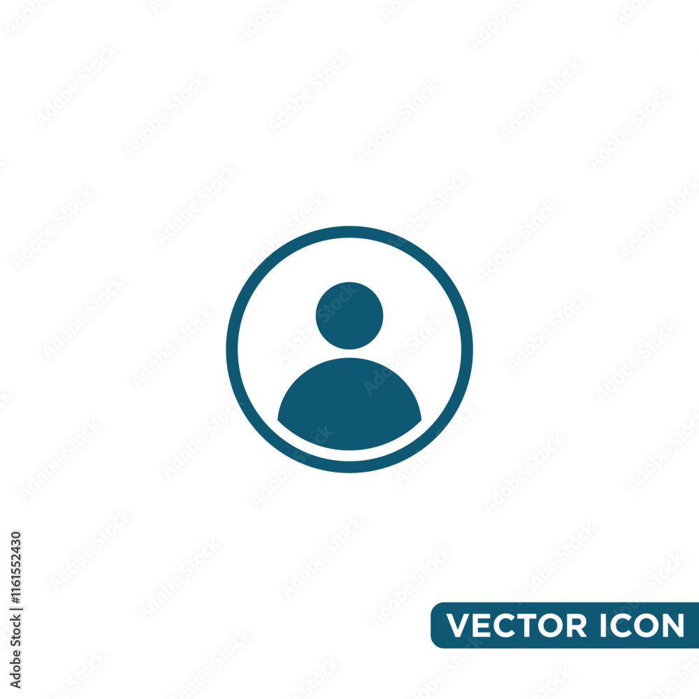 Minimalist Contact Person Icon Design Template Minimalist Contact Person Icon Design Template