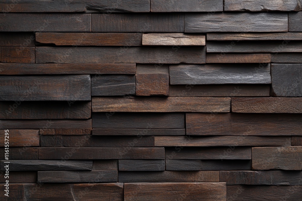 Dark brown wood paneling wall texture. (2) Dark brown wood paneling wall texture. (2)
