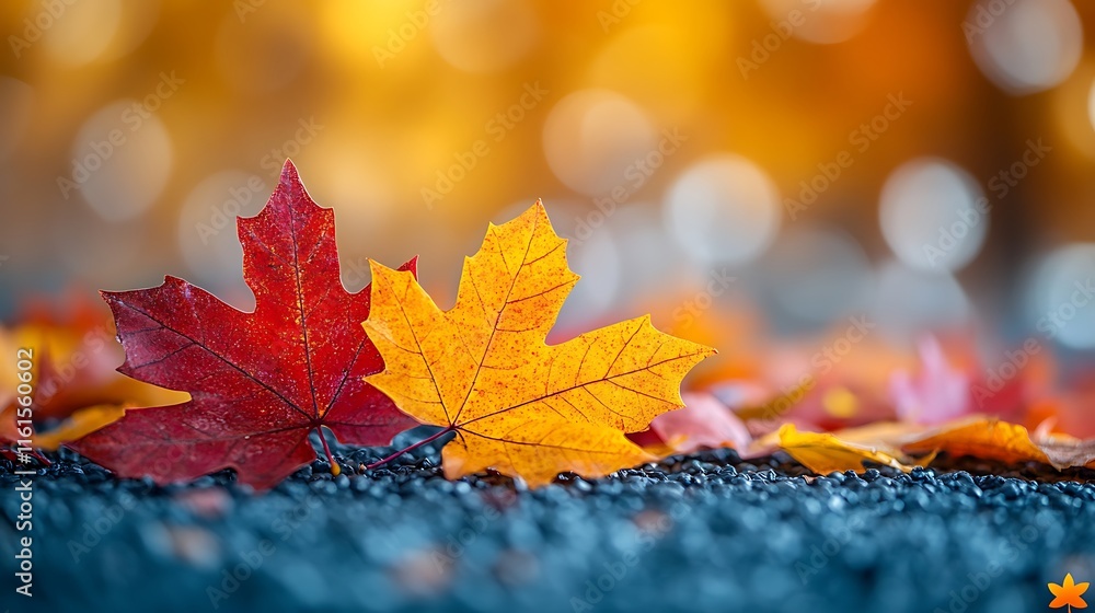 Autumn Leaves on the Ground - A Vibrant Fall Scene Autumn Leaves on the Ground - A Vibrant Fall Scene